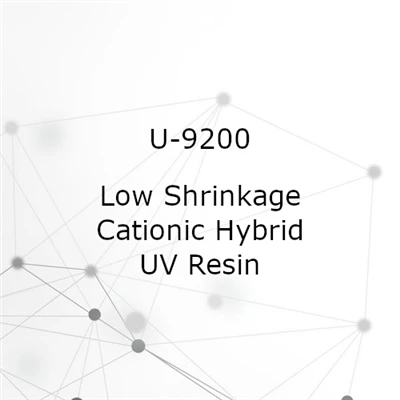Low Shrinkage Cationic Hybrid UV Resin